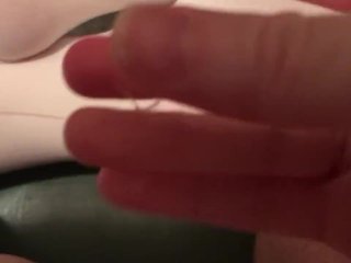 I Made A Mess: Masturbating in White Stockings, Squirting on Myself