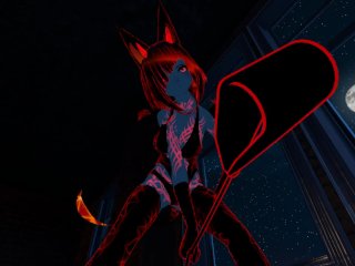 Sexy Tattoo Glowing Succubus Gives Virtual Lap Dance