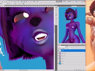 Bat Girl Hentai Art Stream 3d Anime Illustration