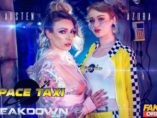 SPACE TAXI John turns up to fuck hairy redhead and hot MILF