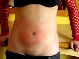 look at my excited belly flushed by your bites and punches Fantasy of Paula