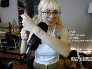 my first asmr livestream various tingles
