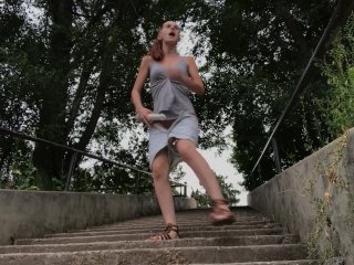 Almost Caught Panty Stuffing In Public