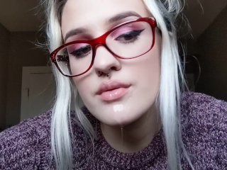 super sexy up close mouth tongue & spit play