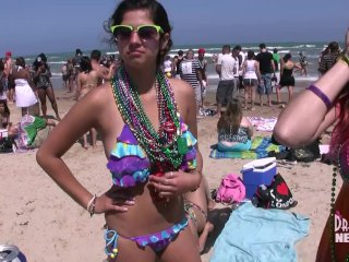 Flashing Kissing And Licking Nipples Spring Break