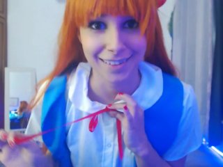 JOI em Portugues - Asuka de Evangelion Te Ajudando a Gozar seu Pervertido!
