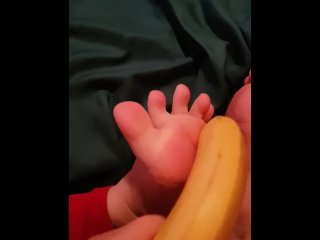Banana footjob * wink wink*