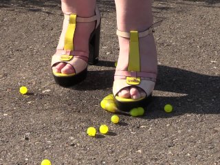 Feet trampled the ball as if it were your balls! Crush fetish.
