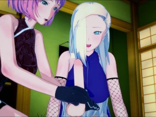 The Last:Naruto Adult Sakura and Ino Combination Penis Attack
