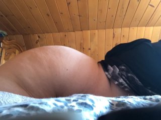 BBW Humping a pillow until I cum loudly while home alone