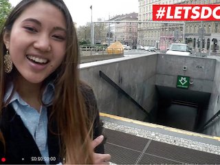 LETSDOEIT - Charlie Dean Picks Up And Asian Tourist And Makes Her Squirt