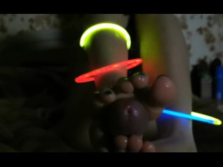 Best homemade foojob night with neon