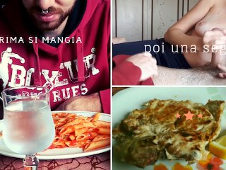 Andiamo a mangiare e poi mi fai una sega - amatoriale italiano con dialoghi