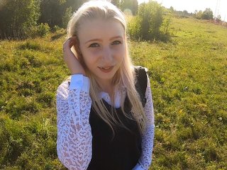 Beautiful schoolgirl fucked in the mouth and pussy on the way home from school
