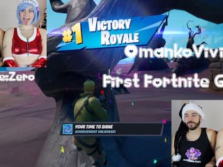 OmankoVivi as Rem Re:Zero Commentating First Time Playing FortNite XMAS