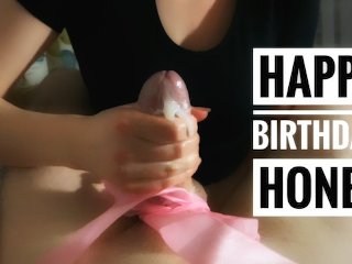 Thats a sensitive tip + blocked cumshot +