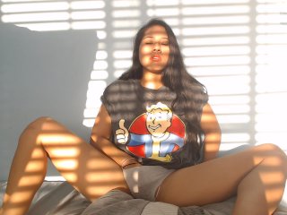 Sexy Gamer Touches Her Tight Pussy Till Orgasm
