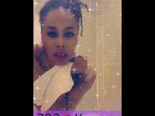 SEXY Island HORNY FREAK in the Shower & AFTER!  Compilation  BIG BOOBIES