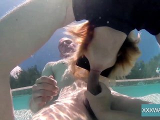 Jason mouth fucks Marcie underwater