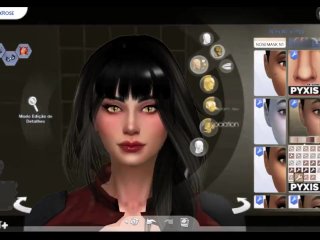 CREATE A SIMS  MINHA OC  THE SIMS 4  CATY BLACKROSE