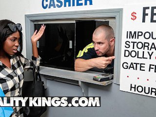 Reality Kings - Ebony Tori Montana deepthroats white cock
