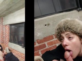Public Dare Cumshot Against Social Distancing