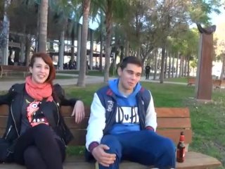 Nerd hunters! She looks for guys to fuck in colleges