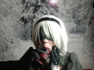 NieR Automata: intensive blowjob