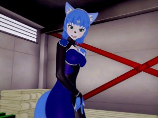 (3D Hentai)(Star Fox) Krystal masturbation
