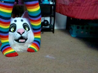 Nori gets to Taste My Rainbow Toes