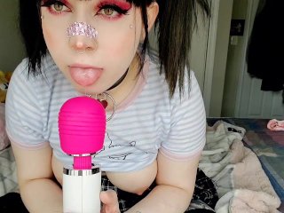 Horny school girl cums again and again