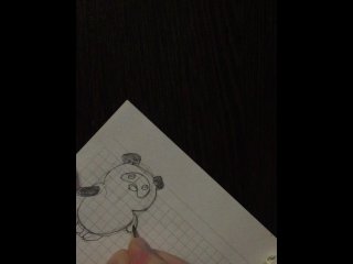 Моё второе видео. Рисую Винни Пуха
