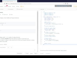 Top K Frequent Elements (Code With Me)