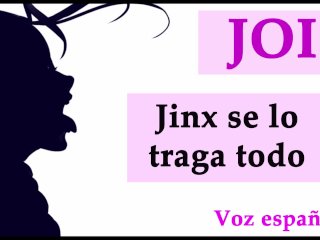 JOI con Jinx, quiere sacarte la leche a lo loco.