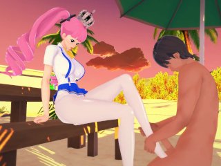 One Piece - Perona footjob (3D Hentai)