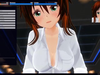 3D HENTAI POV fucking redhead stepsister after shower