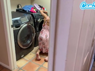 Fucked my step-sister while doing laundry