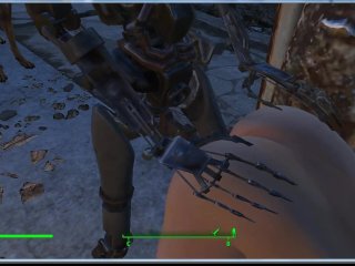 Le jouet sexuel en fer satisfait bien la fille  Jeu Porno 3d, Fallout 4 Sex Mod