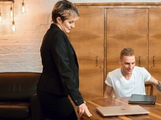 TUTOR4K. Tutor makes man weak in his knees so he cant stop fucking MILF