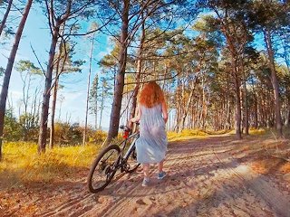 I led my Bike Partner a Scenic Place to Fuck! Ginger Redhead Teen PAWG Public Outdoor Cowgirl Cum