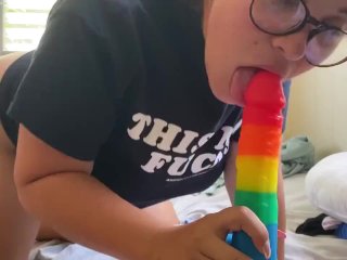 Rainbow Dildo for Maryjane Moore
