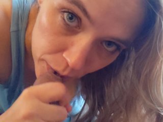 Cock Worship Combo (Handjob and Blowjob) - Cumshot at 8 mins