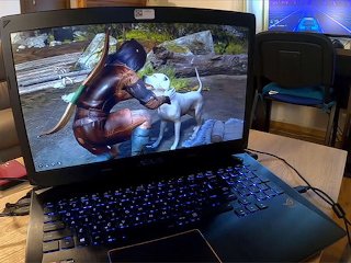Gamer girlfriend plays Baldur's Gate 3 while getting fucked and loses gold and companions - cute