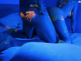Uv Light fun & messy color fuck  Full version