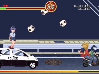 BijinKeisatsuHotCop [Pixel Hentai Game] Ep1 Policewoman fucked by punk on a motocycle