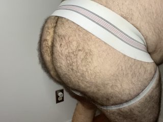 trying on my new jockstrap