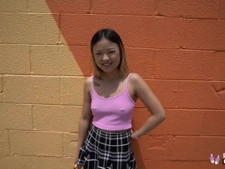 Real Hot Asian Lulu Chu Fucked During Porn Casting