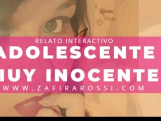 ROLEPLAY JOVENCITA VIRGEN, DULCE E INOCENTE  RELATO ERÓTICO INTERACTIVO [ASMR] STORIES IN SPANISH