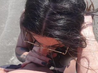 We fucked on public beach, end up being caught