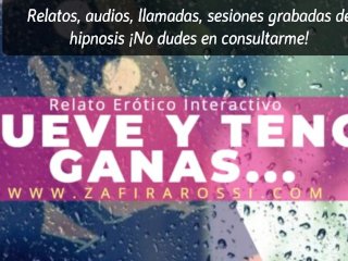 RELATO INTERACTIVO JOI STYLE  LLUEVE Y TENGO GANAS DE COGER  SOLO AUDIO [SONIDOS AMBIENTALES ASMR]